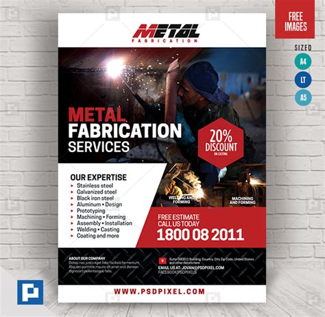 metal fabrication flyer template|230+ Free Templates for 'Metal fabrication' .